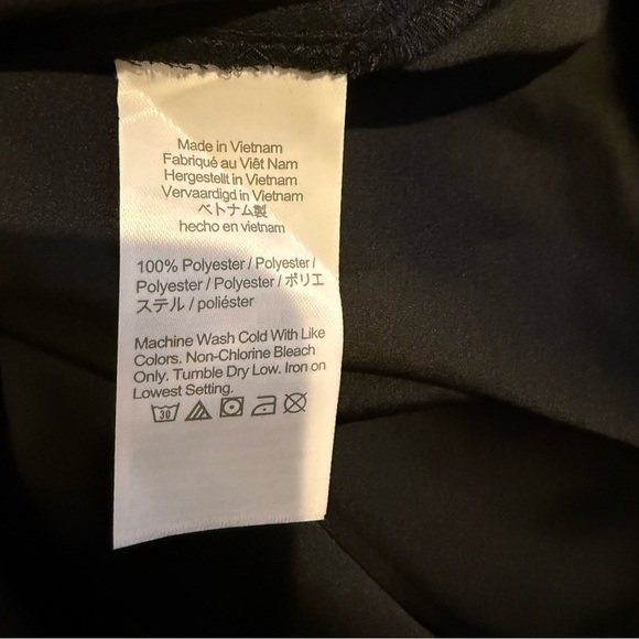 NWT J Crew Shirt Womens Black Puff Sleeve Satin Back Crepe Office Size MTall - Picture 6 of 7